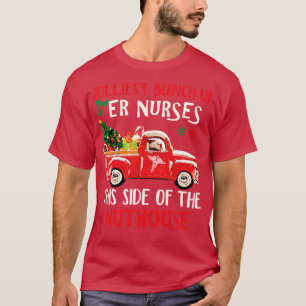 ER Nurse Red Lastbil God jul Sweater Lycklig H T Shirt