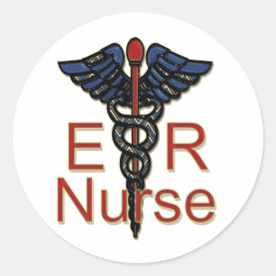 ER Nurse Runt Klistermärke