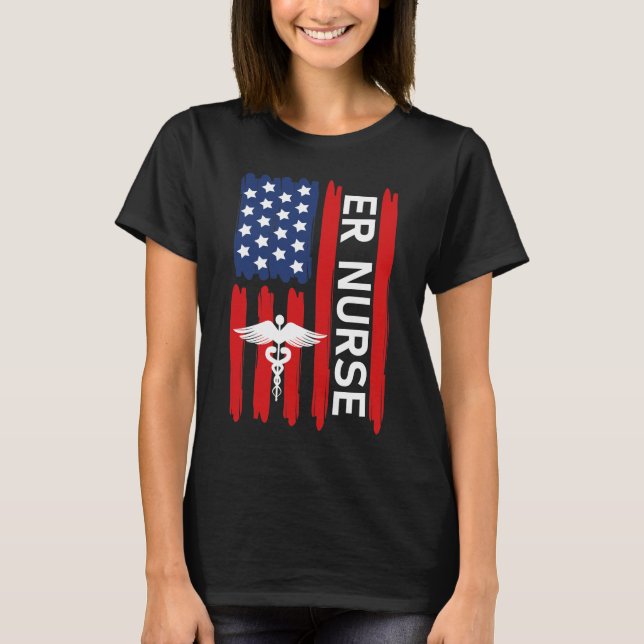 ER Nurse T Shirt (Framsida)