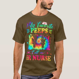 ER Nurse Tie Dye Favorite Nurse Påsk T Shirt