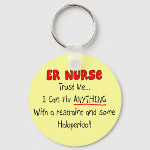 ER Nurse "Trust Me" Lustigt T-Shirts & Gifts Nyckelring