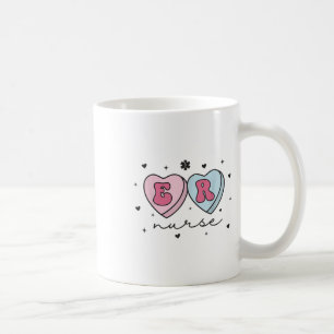 Er Nurse Valentines day Heart Candy Akut Depa Kaffemugg
