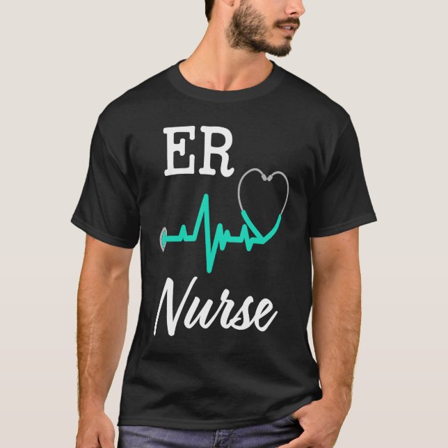 ER Nurse womens  Emergency Room Nursing RN T Shirt (Framsida)