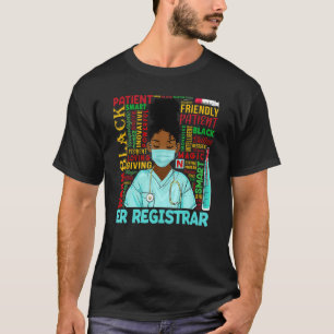 Er Registrar African American Women Black History T Shirt