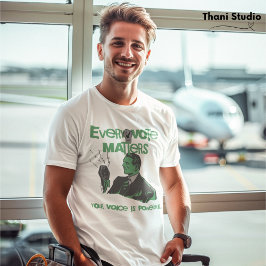 Er röstningsfråga gäller den politiska Grönten för T Shirt