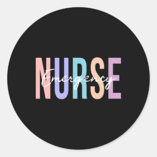 Er Sjuksköterse Akut Room Nurse Registered Nurse Runt Klistermärke