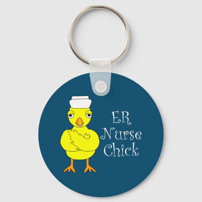 ER-sjuksköterskans Chick Nyckelring (Framsida)