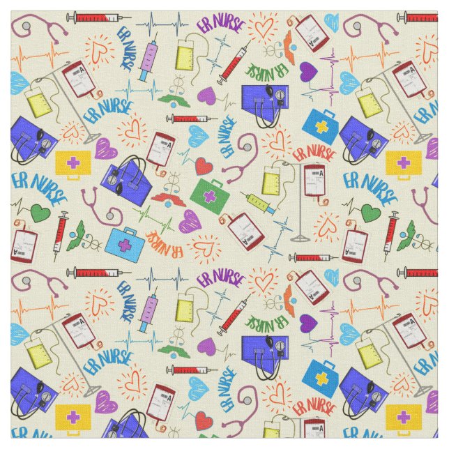 ER-sjuksköterskans Gult Tyg (Närbild)