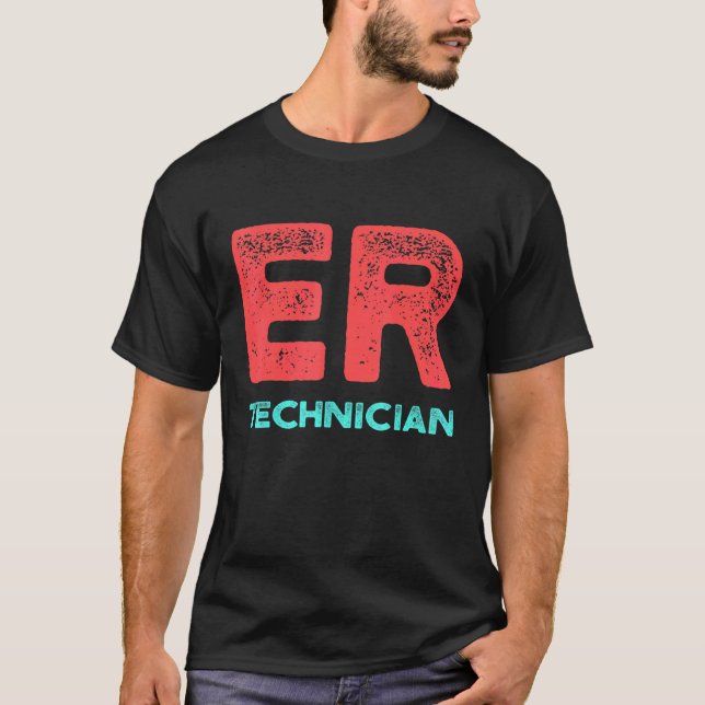 Er Technician Akut Room Tech 14 T Shirt (Framsida)