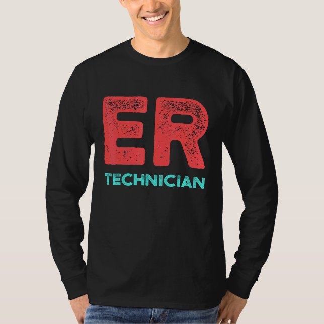 Er Technician Akut Room Tech 14 T Shirt (Framsida)