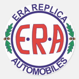 ERA-Logotyper Runt Klistermärke