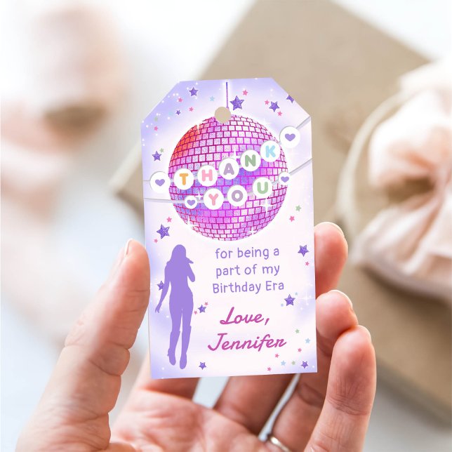 Eras Födelsedagsfest Vänskap Bracelet Tack Presentetikett (Skapare uppladdad)