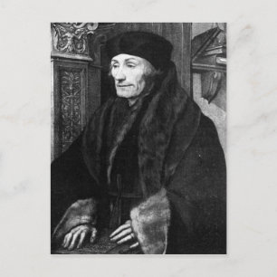 Erasmus porträtt vykort