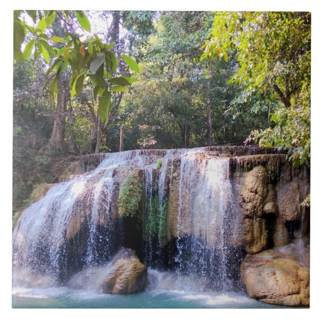 Erawan nationalpark, Thailand Kakelplatta (Framsidan)