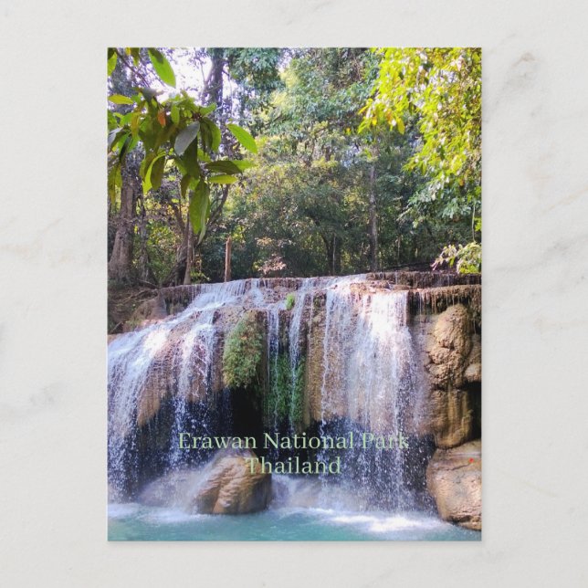 Erawan nationalpark, Thailand, Vykort (Framsida)