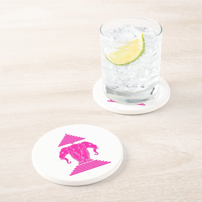 Erawan Rosa Three Headed Elephant Lao / Laos Flagg Underlägg (Sidan)