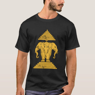 Erawan Sabaidi Hälsning 3 Huvudet Elefantrike T Shirt