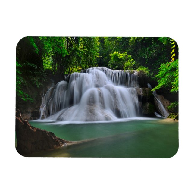 Erawan Waterfall | Kanchanaburi, Thailand Magnet (Horisontell)