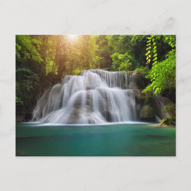 Erawan Waterfall | Kanjanaburi Thailand Vykort (Framsida)