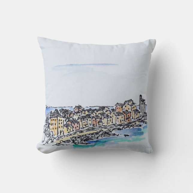 Erbalunga och Medelhavet| Korsika, Frankrike Kudde (Framsida)