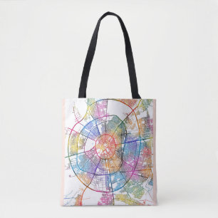Erbil Irak City Karta Tygkasse