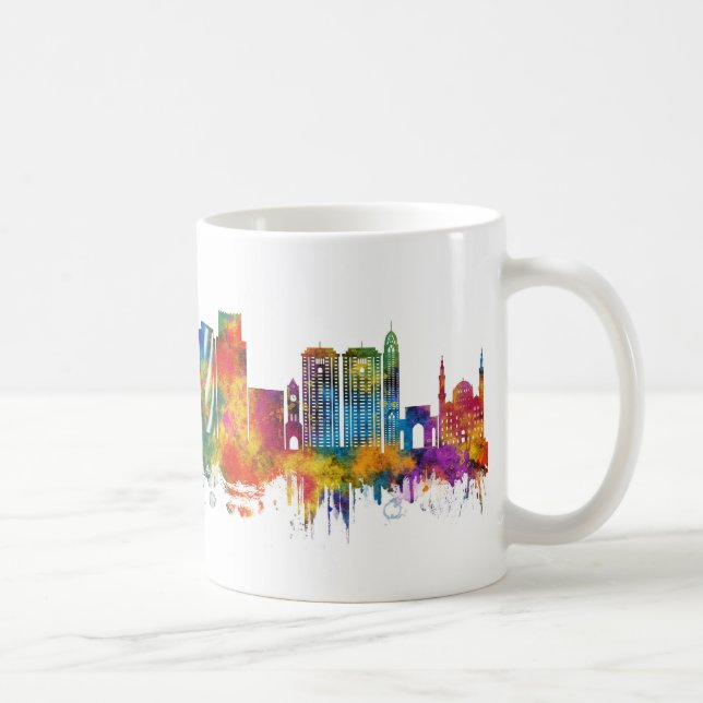 Erbil Irak Siluett Kaffemugg (Höger)