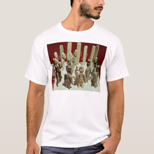 Erbjuda av sexton male figurer, från La Tee (Framsida)