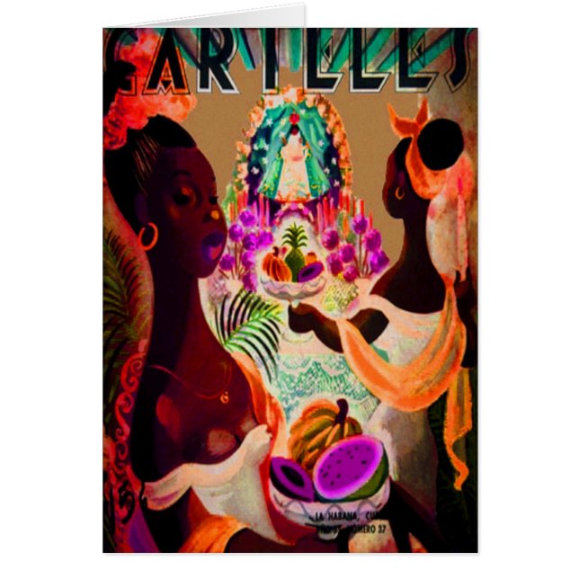 erbjuda för carteles hälsningskort (Framsidan)