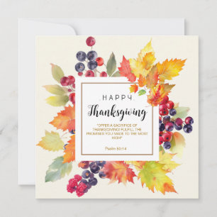 Erbjuda Thanksgivingens offer Julkort