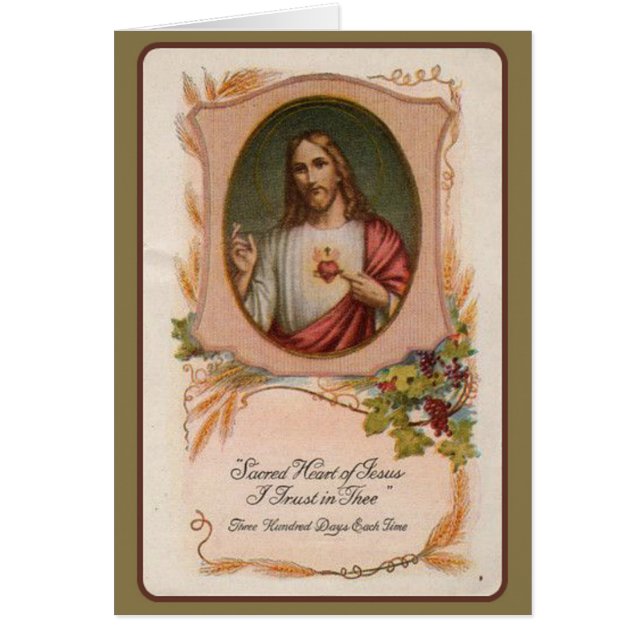 Erbjudande för katolska masematorier i helig hälsningskort (Framsidan)