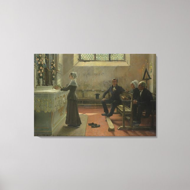 Erbjudande till jungfrun dagen efter canvastryck (Framsida)