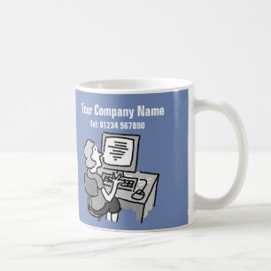 Erbjudande till sekreterartjänster kaffemugg