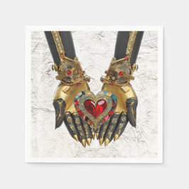 Erbjudandet - hjärtat i Händer Pappersservett