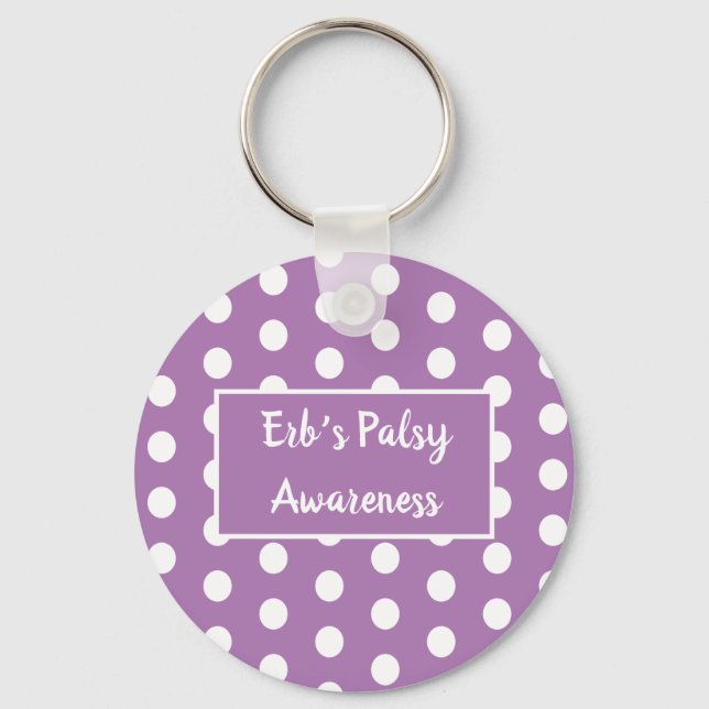 Erbs Palsy-medvetenhet Nyckelring (Framsida)
