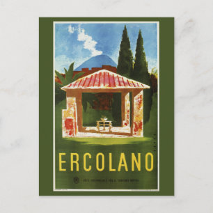 Ercolano Naples Italienska sommarresa Vykort