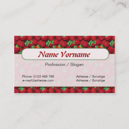 Erdbeere Visitkort