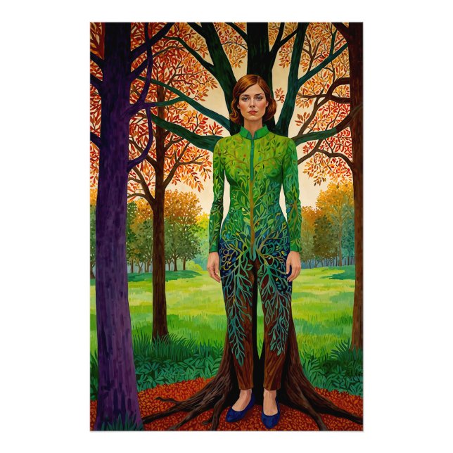 “Erdessa’s Portrait”  - The Disguise of Stillness Fototryck (Framsidan)