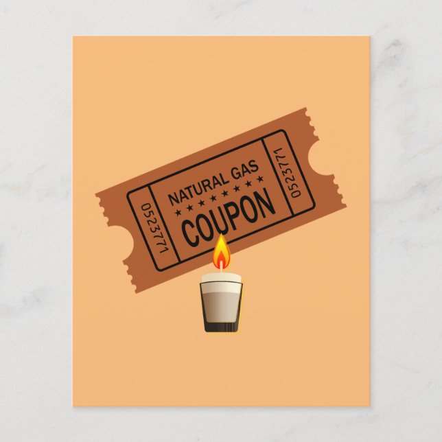 Erdgas Gutschein Flygblad (Framsidan)