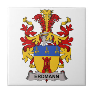 Erdmann familjvapensköld kakelplatta
