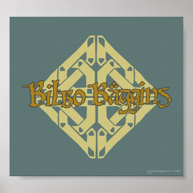 Erebor - BILBO BAGGINS™ Namn Poster (Framsidan)