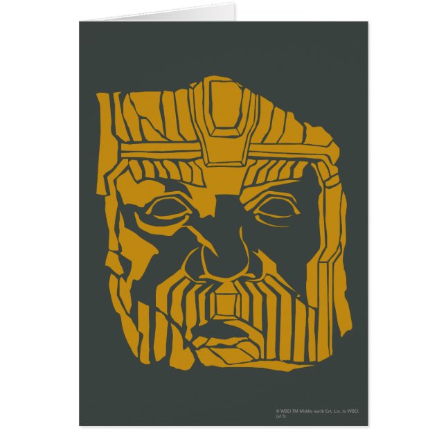 Erebor Statue Symbol Hälsningskort (Framsidan)