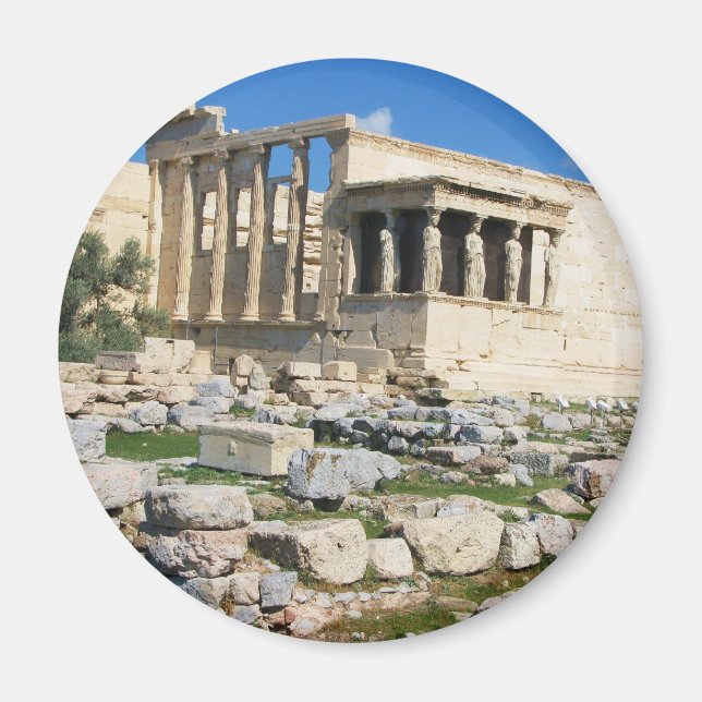 Erechtheum Acropolis - GREKLAND Magnet (Framsidan)