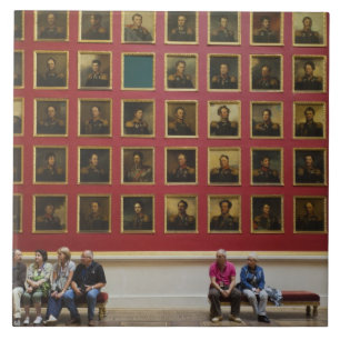 Eremitagemuseet, rum 197, 1812 års krigsgalleri kakelplatta
