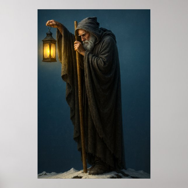 Eremiten med lykta poster (Framsidan)