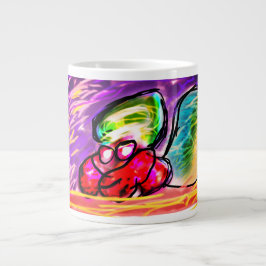 Eremitkrabba ädelsten jumbo mugg