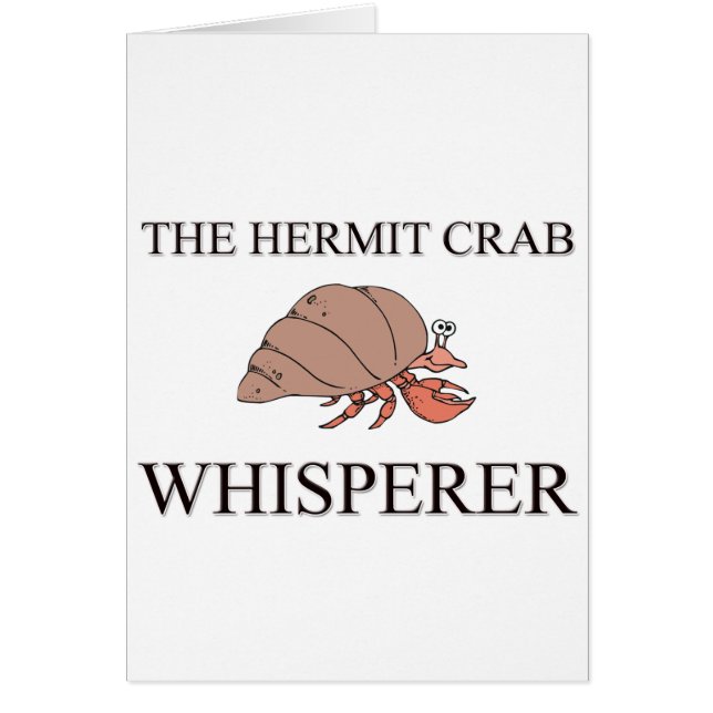 Eremitkrabbawhispereren Hälsningskort (Framsidan)