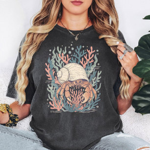 Eremitkräfta Korallrev Marinlivsillustration T Shirt
