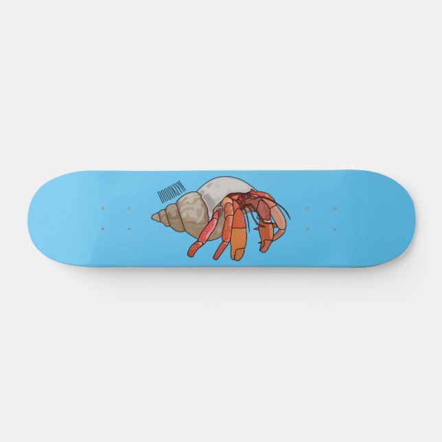 Eremitkräfta serieillustration mini skateboard bräda 18,5 cm (Horz)