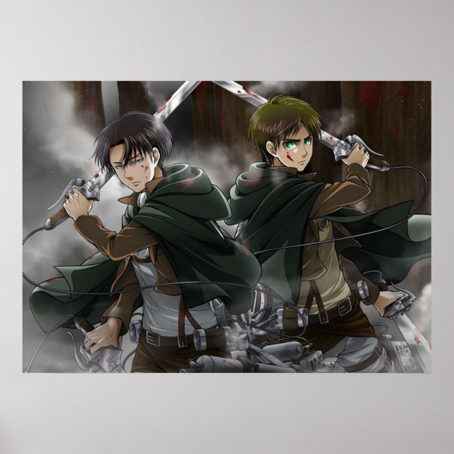 Eren och Levi Poster (Framsidan)
