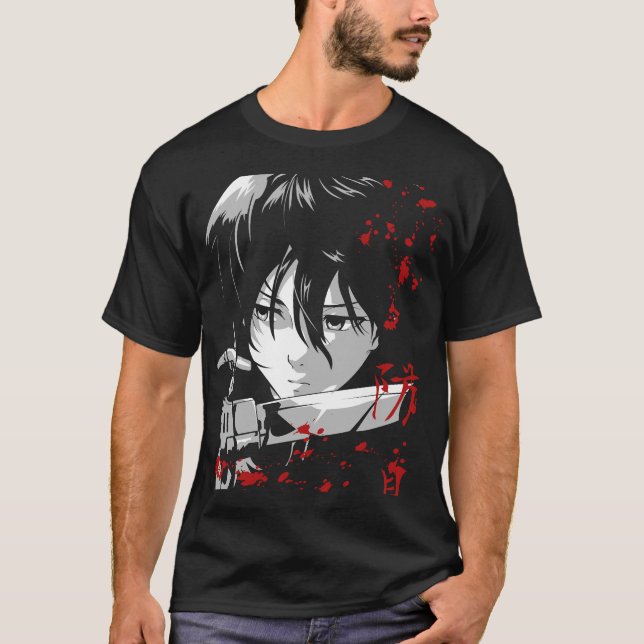 Eren vs Armored Titan T-Shirt (Framsida)